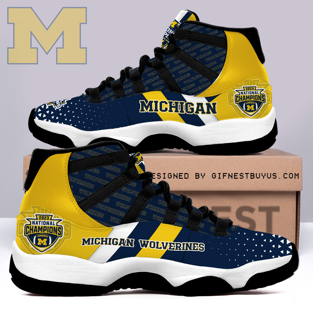 JWFancy Michigan Wolverines AJ11 Sneakers Shoes For Men And Women