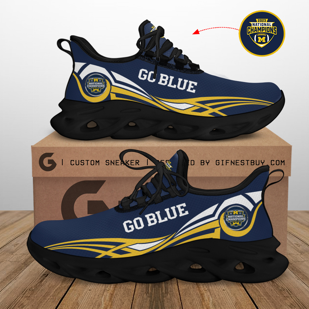 JWFancy Michigan Wolverines Max Soul Shoes Sneakers For Men And Women