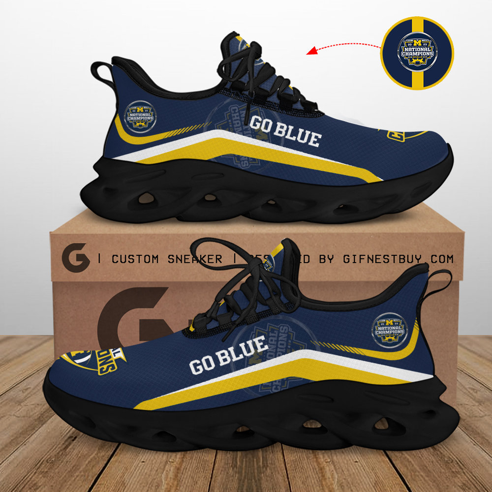 JWFancy Michigan Wolverines Max Soul Shoes Sneakers For Men And Women