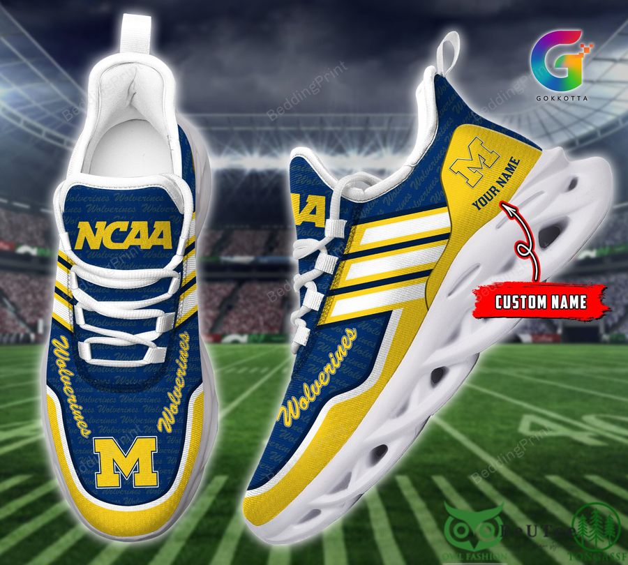 JWFancy Michigan Wolverines Max Soul Shoes Sneakers For Men And Women