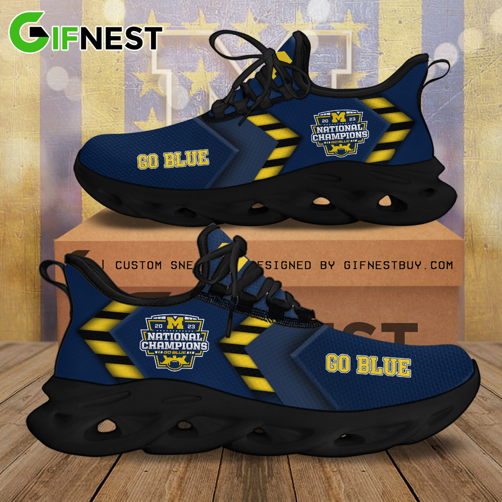 JWFancy Michigan Wolverines Max Soul Shoes Sneakers For Men And Women