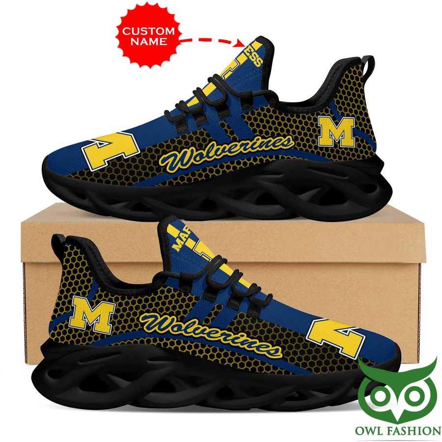 JWFancy Michigan Wolverines Max Soul Shoes Sneakers For Men And Women