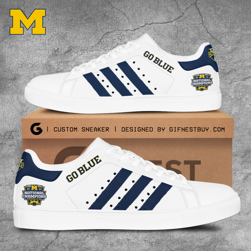 JWFancy Michigan Wolverines Skate Stan Shoes Sneakes For Men And Women