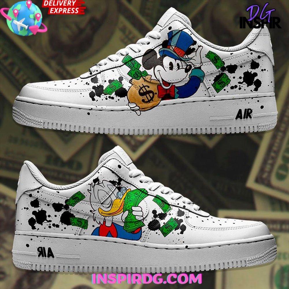 JWFancy Mickey x McDuck Air Low-Top Sneakers Shoes For Men And Women