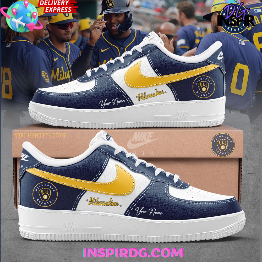 JWFancy Milwaukee Brewers Air Low-Top Sneakers Shoes For Men And Women