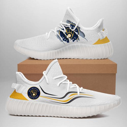JWFancy Milwaukee Brewers Yeezy Boost Shoes For Men And Women