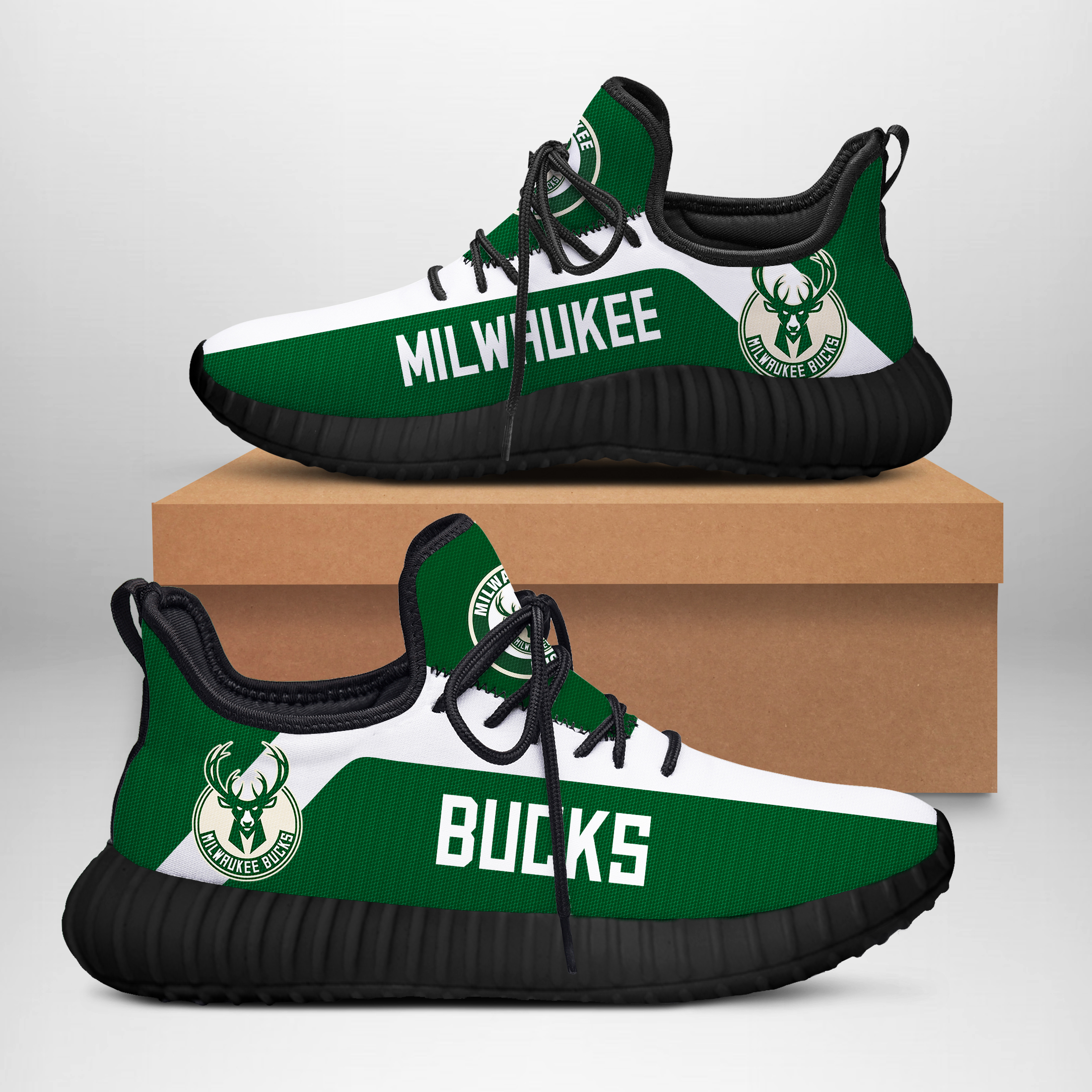 JWFancy Milwaukee Bucks Reze Sneakers Shoes For Men And Women