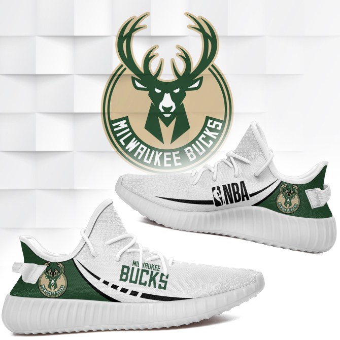 JWFancy Milwaukee Bucks Yeezy Boost Shoes For Men And Women