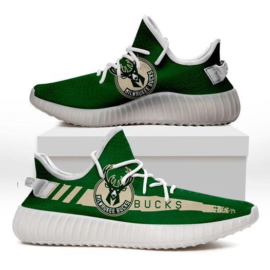 JWFancy Milwaukee Bucks Yeezy Boost Shoes For Men And Women