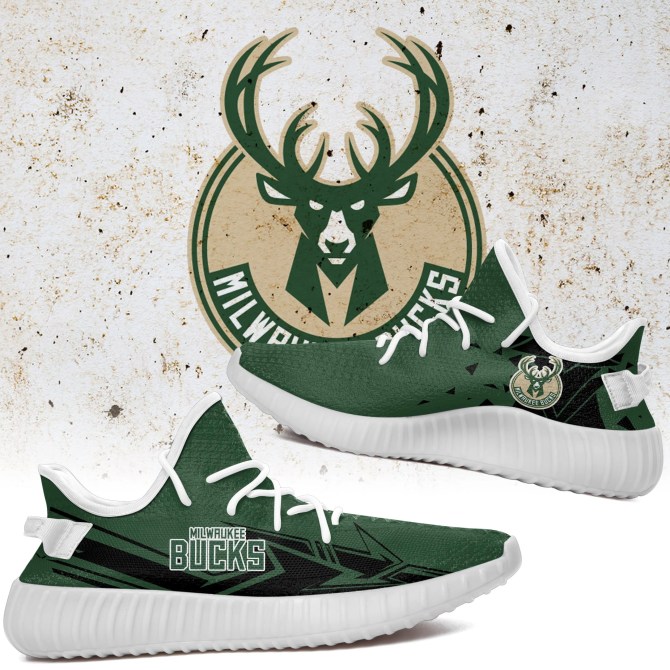 JWFancy Milwaukee Bucks Yeezy Boost Shoes For Men And Women