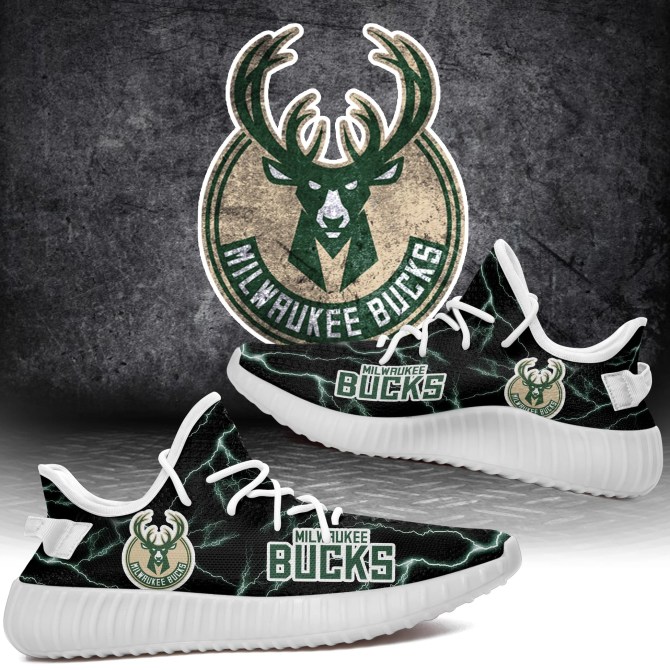 JWFancy Milwaukee Bucks Yeezy Boost Shoes For Men And Women