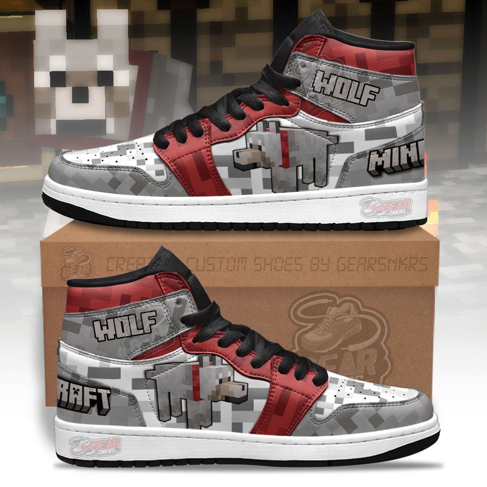 JWFancy Minecraft AJ1 High Sneakers Shoes For Men And Women