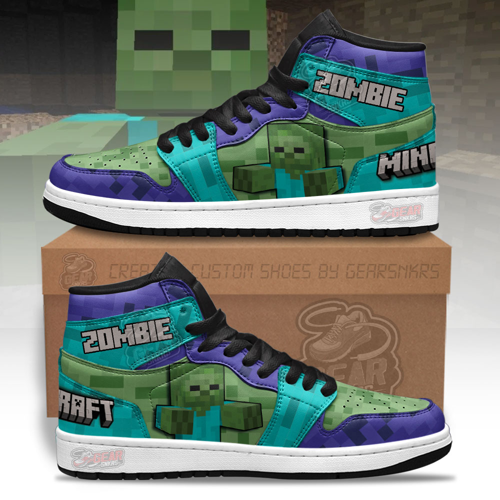 JWFancy Minecraft AJ1 High Sneakers Shoes For Men And Women