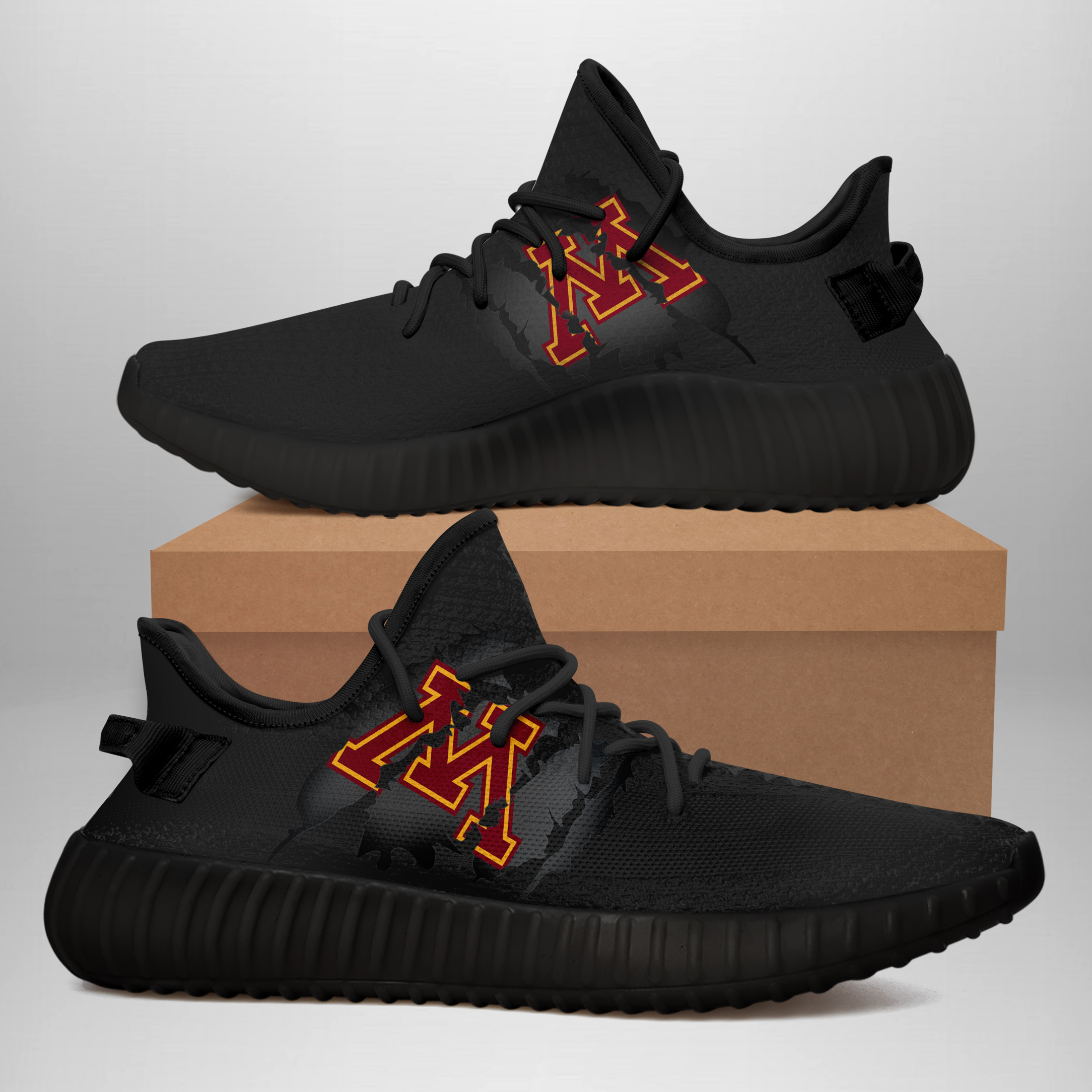 JWFancy Minnesota Golden Gophers Yeezy Boost Shoes For Men And Women