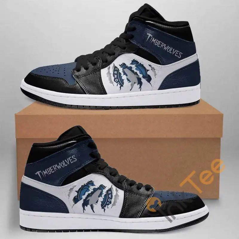 JWFancy Minnesota Timberwolves NBA AJ1 High Sneakers Shoes For Men And Women