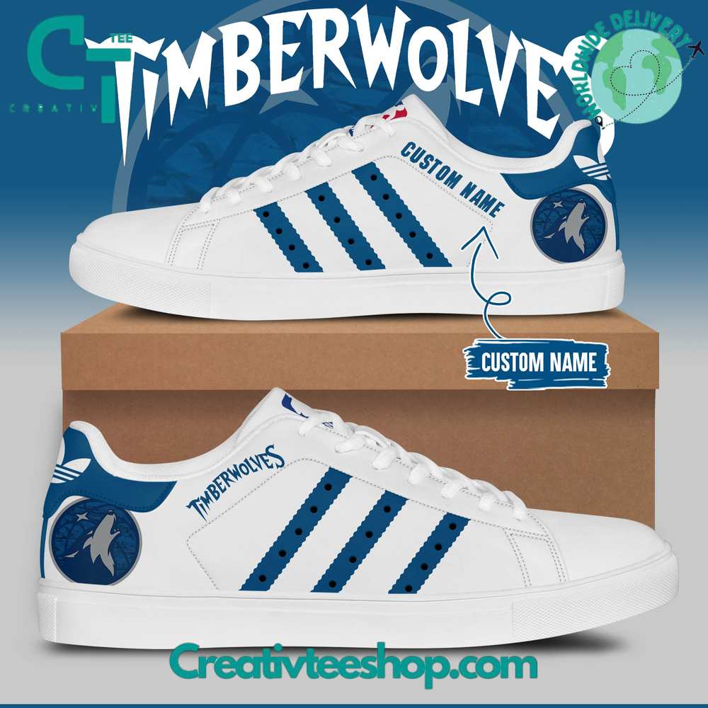 JWFancy Minnesota Timberwolves Skate Stan Shoes Sneakes For Men And Women