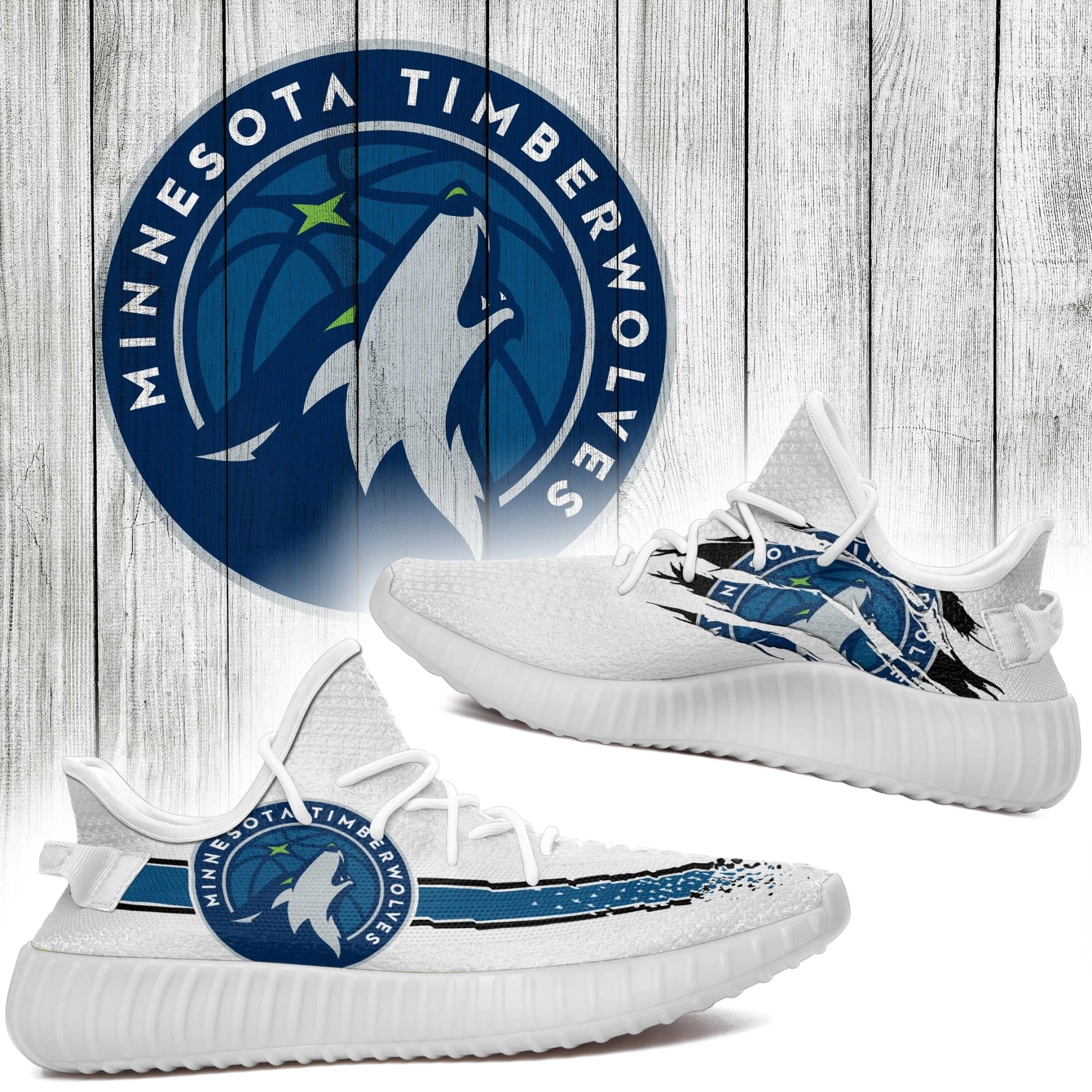 JWFancy Minnesota Timberwolves Yeezy Boost Shoes For Men And Women