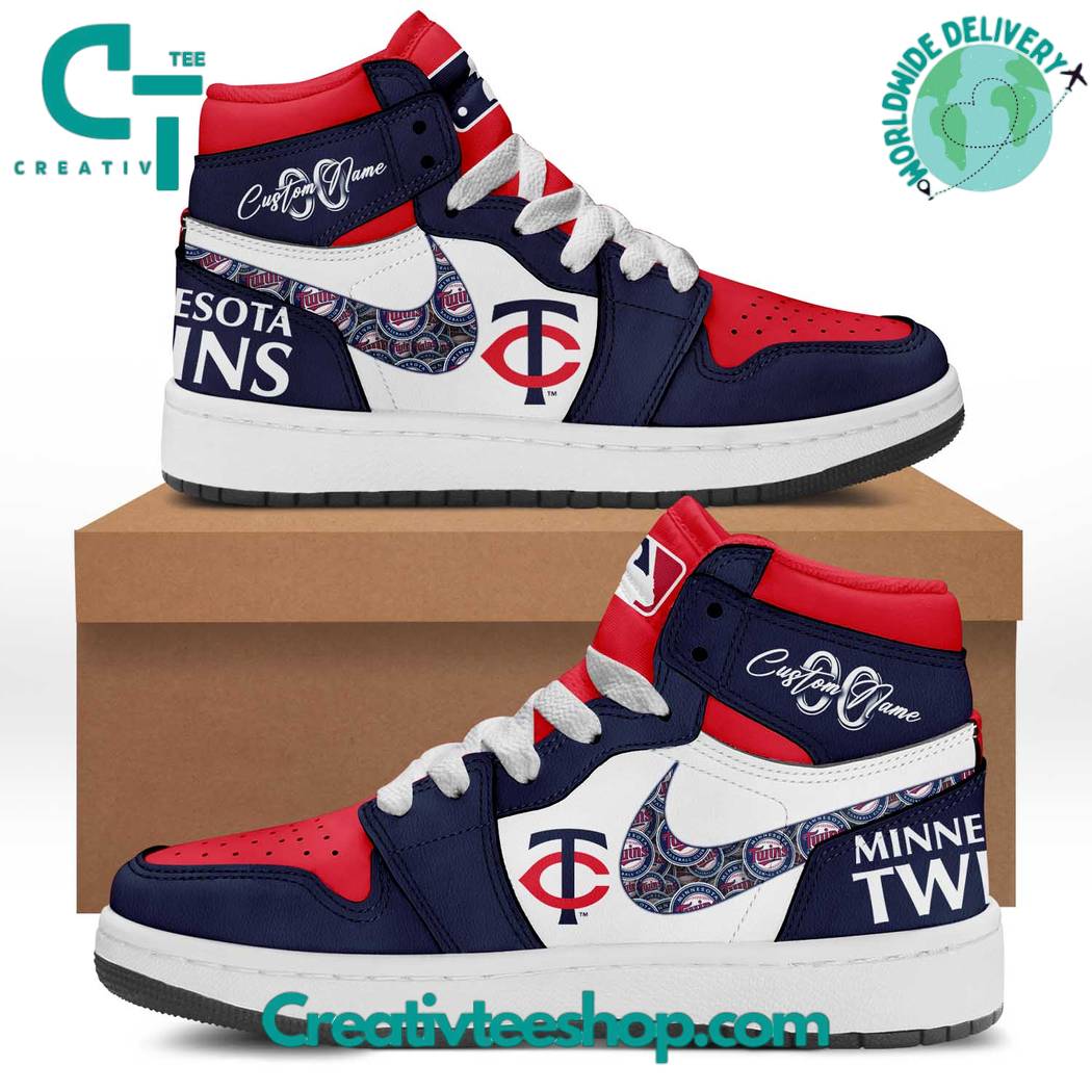 JWFancy Minnesota Twins AJ1 High Sneakers Shoes For Men And Women