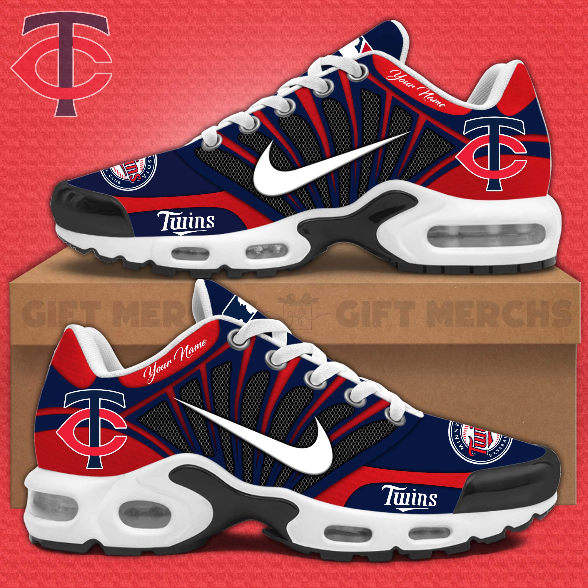 JWFancy Minnesota Twins TN Shoes Sneakers For Men And Women