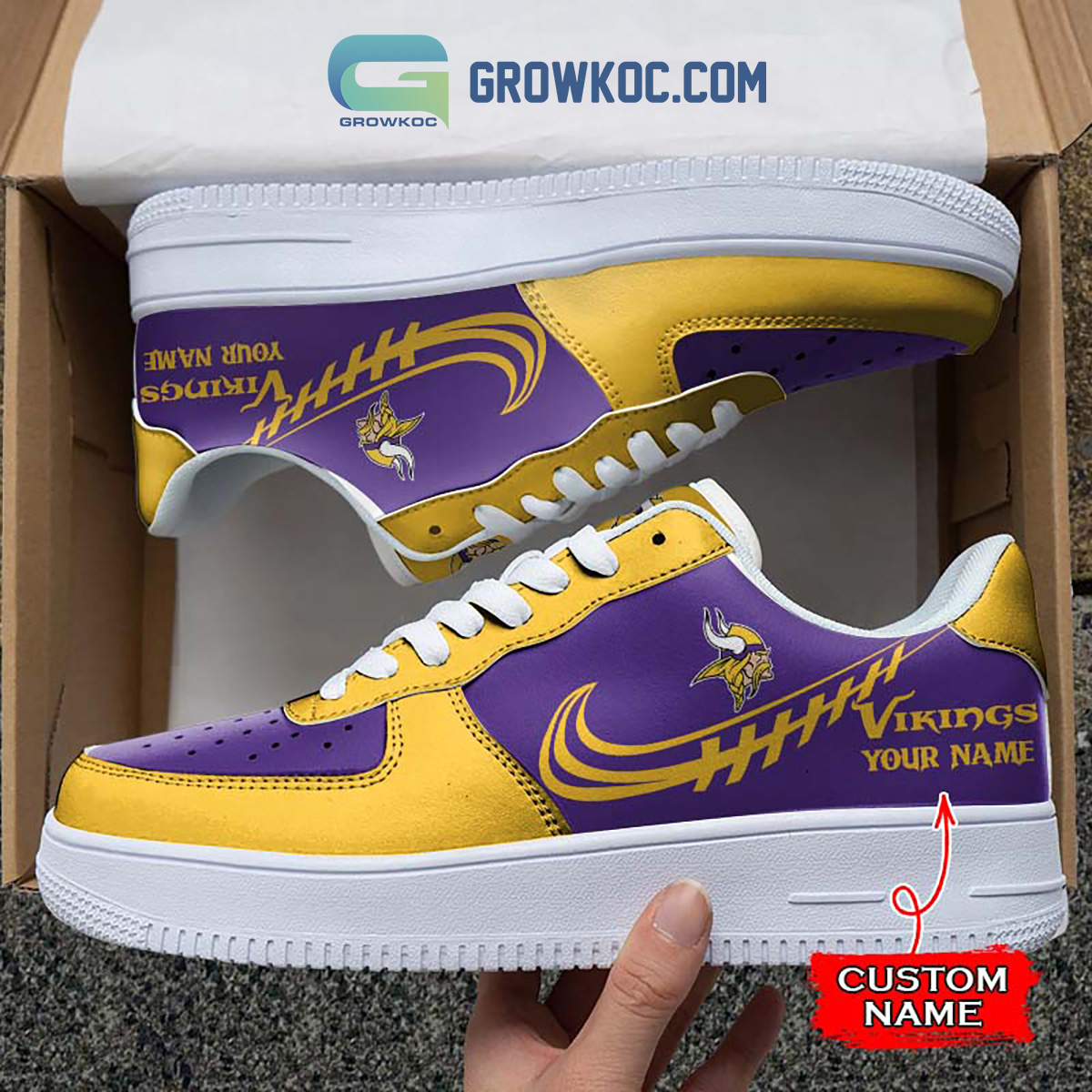 JWFancy Minnesota Vikings Air Low-Top Sneakers Shoes For Men And Women