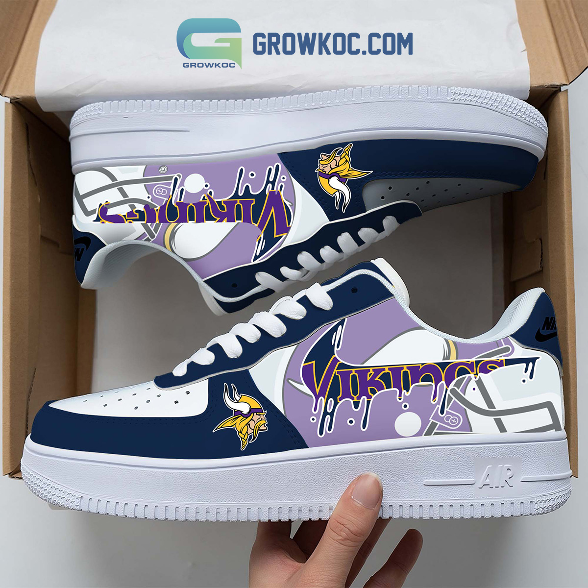 JWFancy Minnesota Vikings Air Low-Top Sneakers Shoes For Men And Women