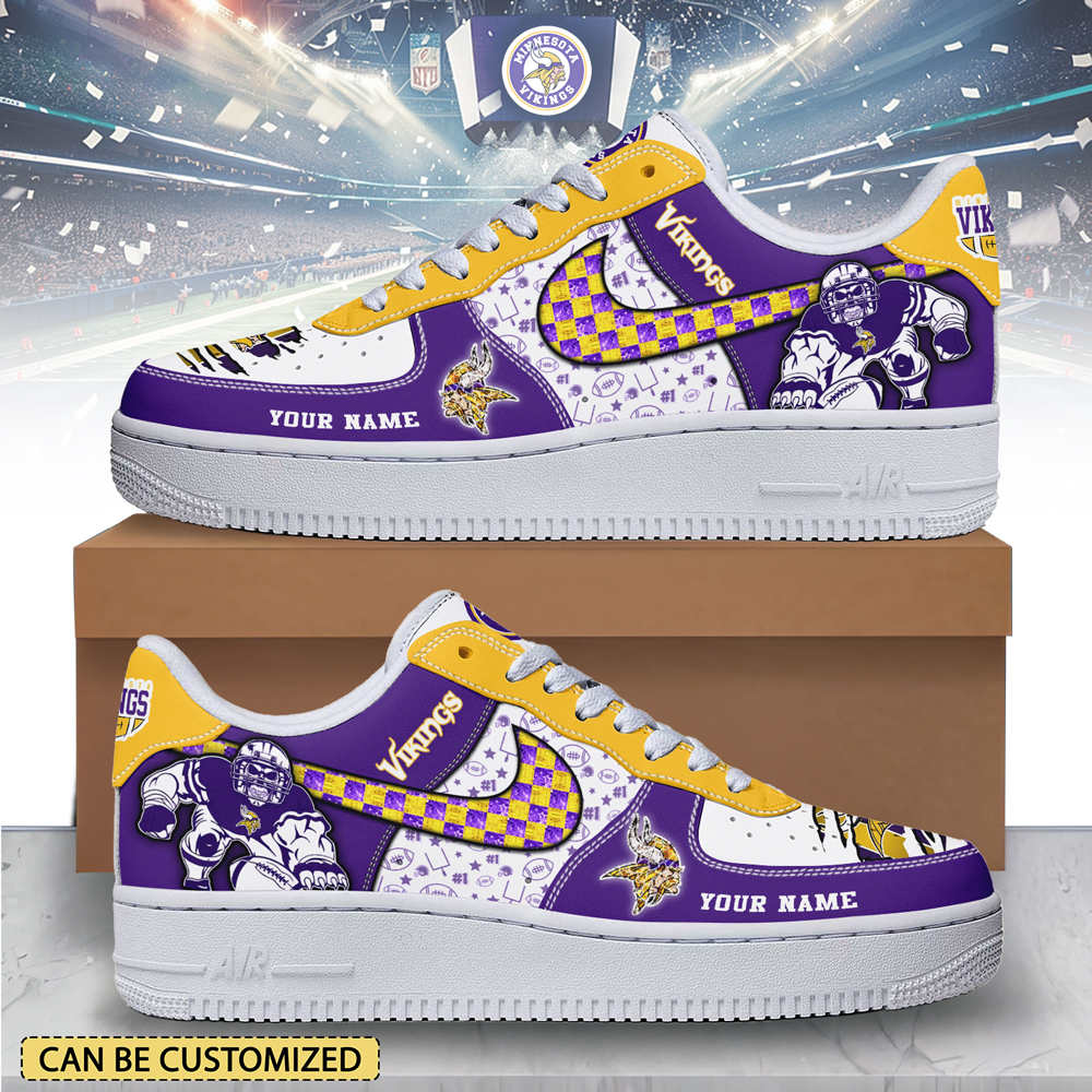 JWFancy Minnesota Vikings Air Low-Top Sneakers Shoes For Men And Women