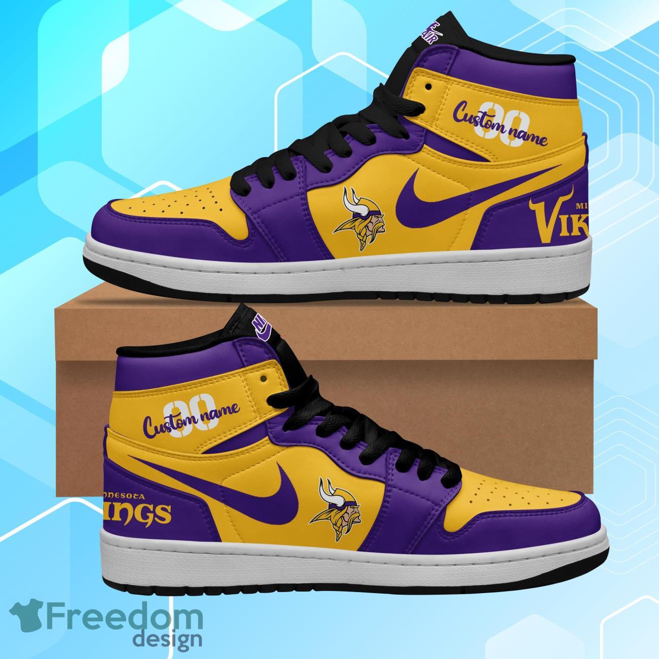 JWFancy Minnesota Vikings AJ1 High Sneakers Shoes For Men And Women