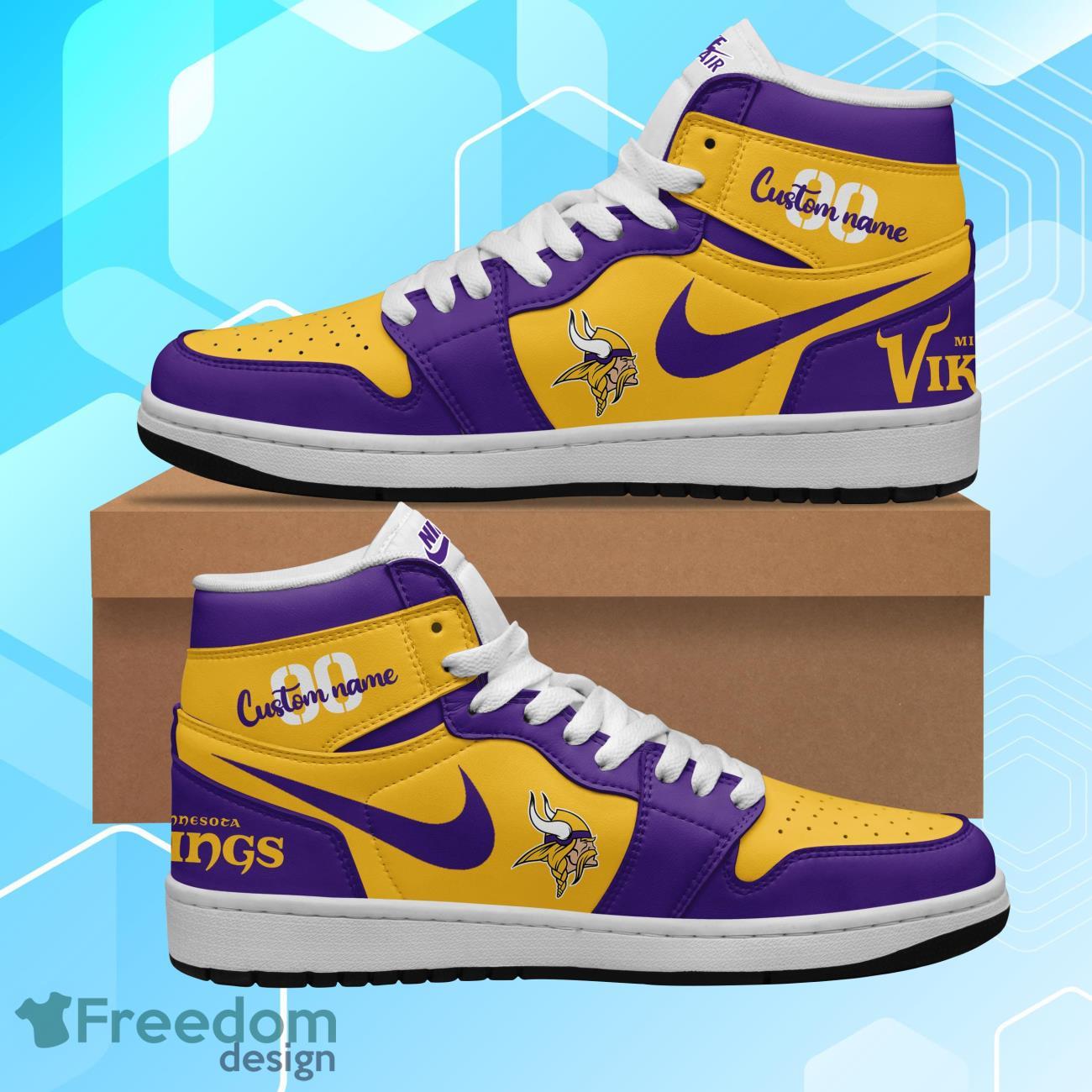 JWFancy Minnesota Vikings AJ1 High Sneakers Shoes For Men And Women