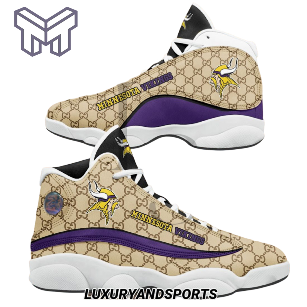 JWFancy Minnesota Vikings AJ13 Sneakers Shoes For Men And Women