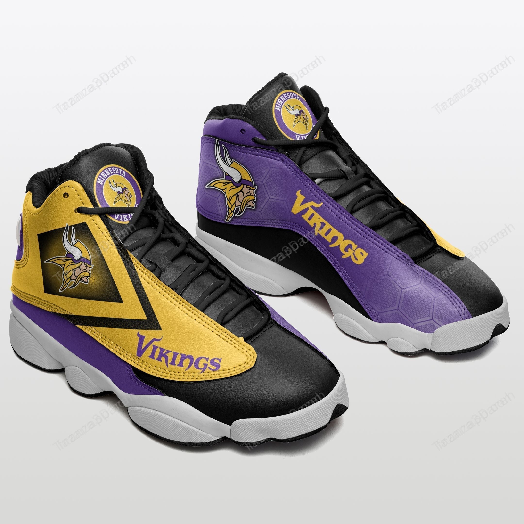 JWFancy Minnesota Vikings AJ13 Sneakers Shoes For Men And Women