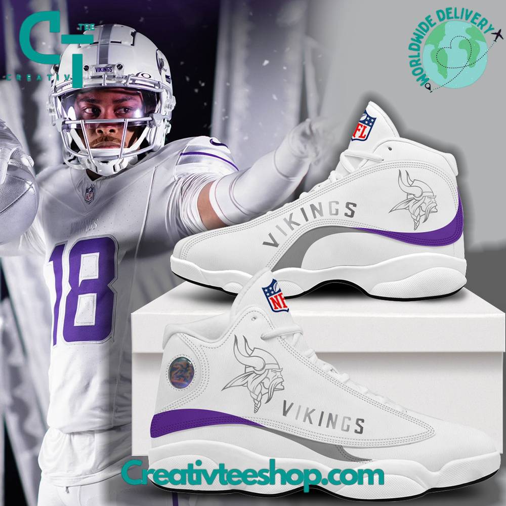 JWFancy Minnesota Vikings AJ13 Sneakers Shoes For Men And Women