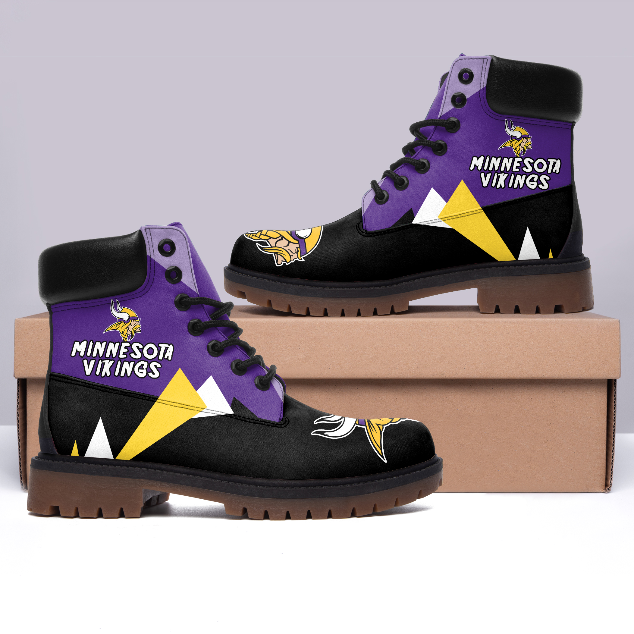 JWFancy Minnesota Vikings Boots Shoes For Men And Women