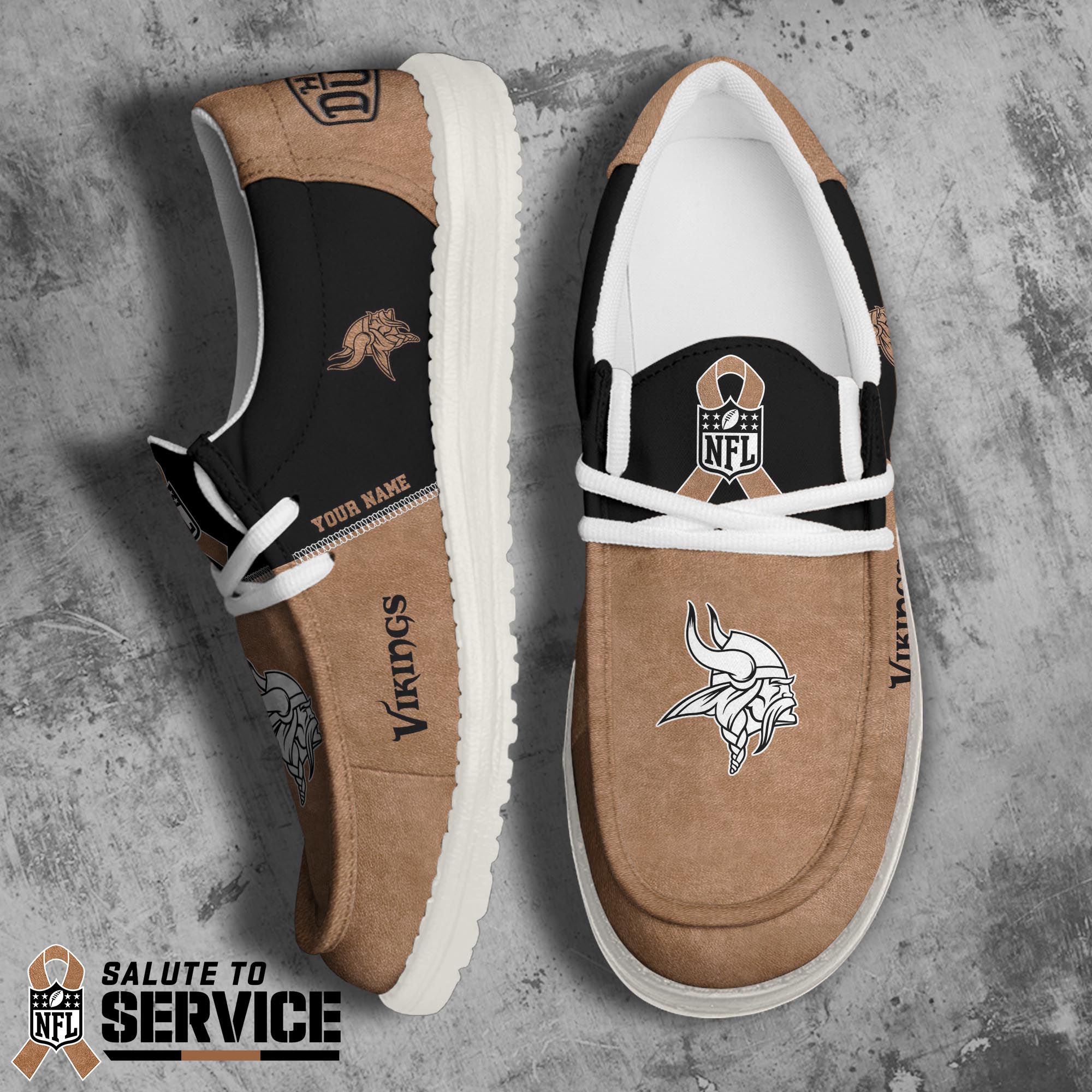 JWFancy Minnesota Vikings Hey Dude Shoes Wally Men's Lace Up Loafers Comfortable For Men And Women