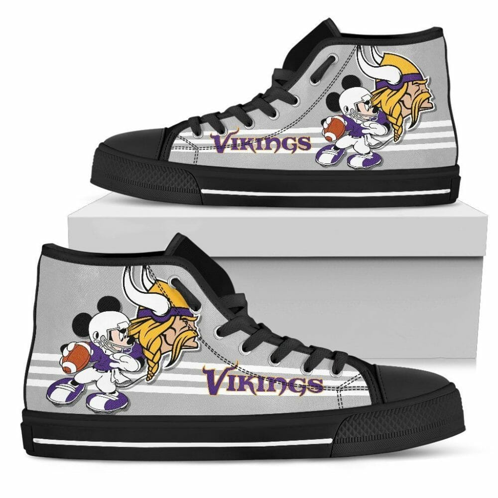 JWFancy Minnesota Vikings High Top Canvas Sneakers Shoes For Men And Women