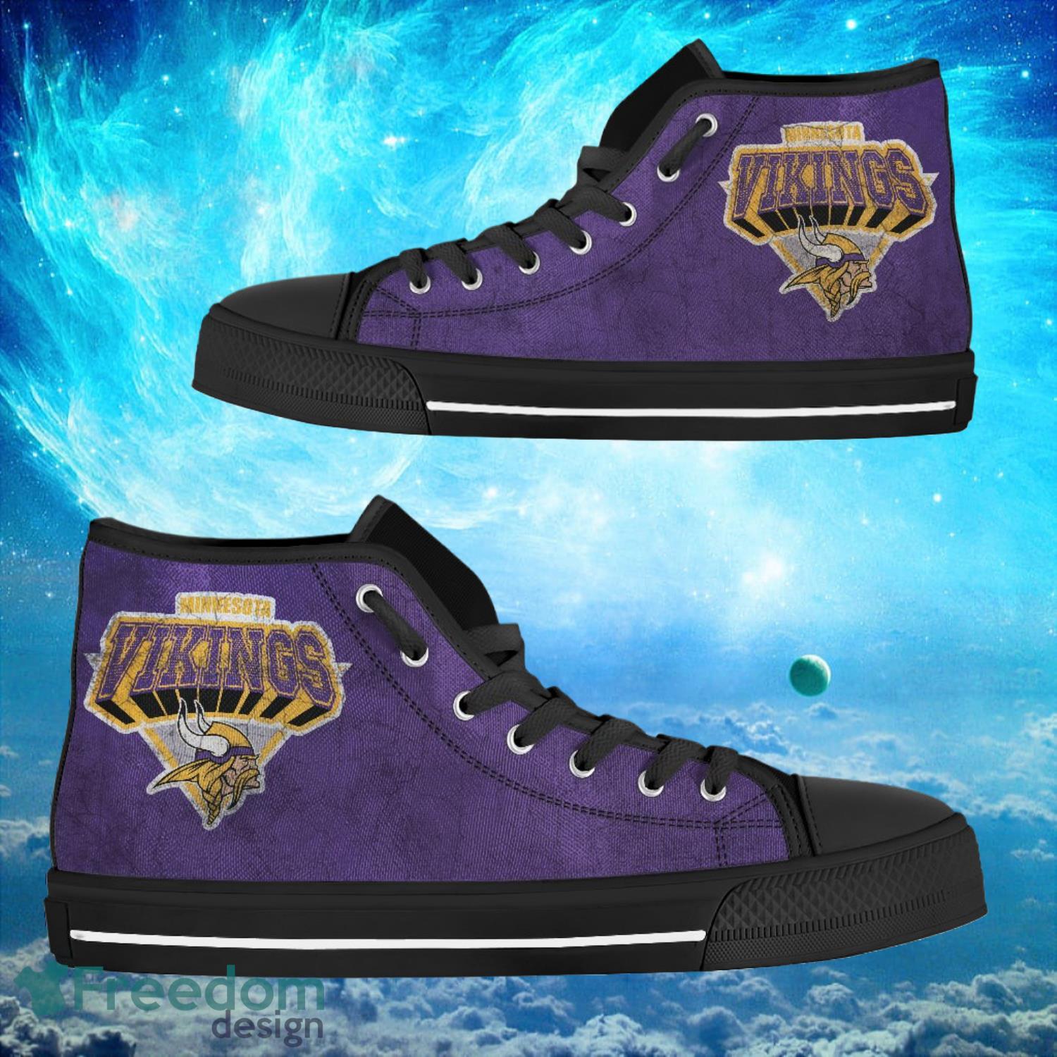 JWFancy Minnesota Vikings High Top Canvas Sneakers Shoes For Men And Women