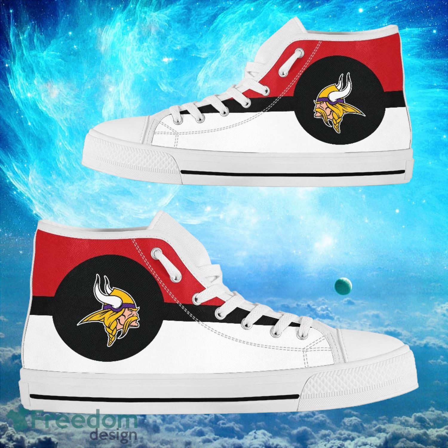 JWFancy Minnesota Vikings High Top Canvas Sneakers Shoes For Men And Women