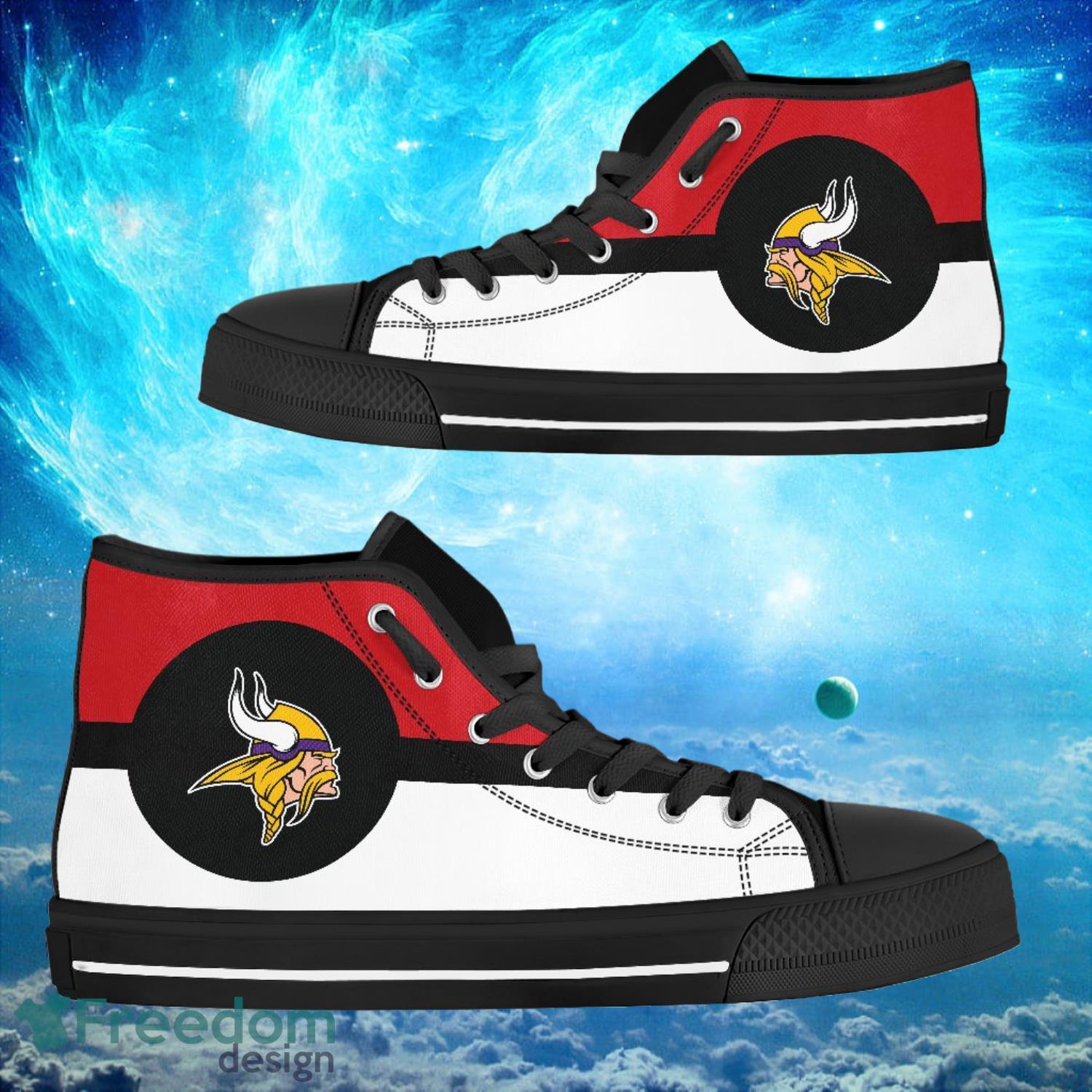 JWFancy Minnesota Vikings High Top Canvas Sneakers Shoes For Men And Women