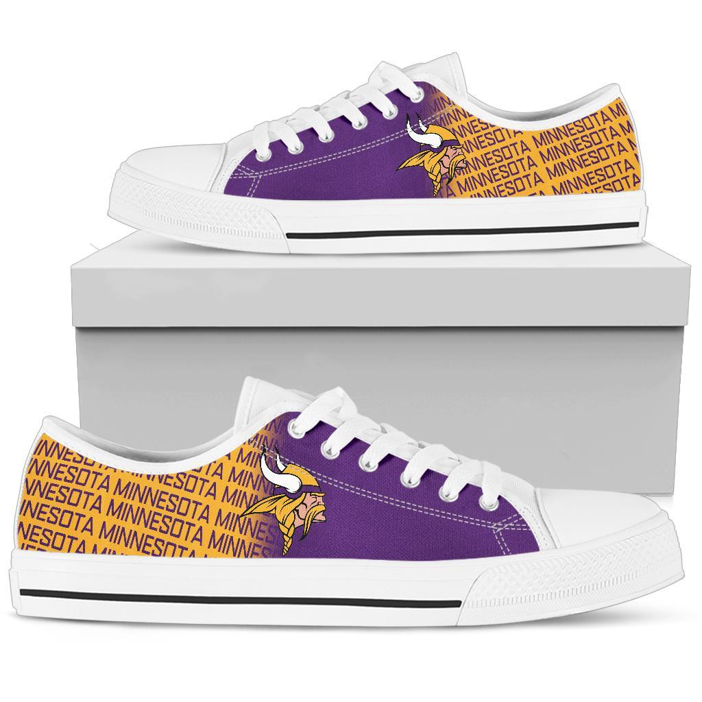 JWFancy Minnesota Vikings Low Top Canvas Sneakers Shoes For Men And Women