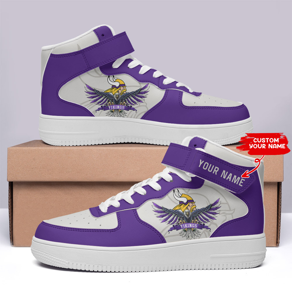 JWFancy Minnesota Vikings NFL Air Low-Top Sneakers Shoes For Men And Women