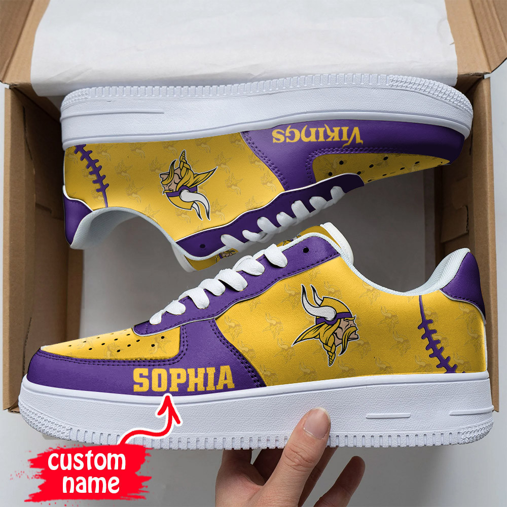 JWFancy Minnesota Vikings NFL Air Low-Top Sneakers Shoes For Men And Women
