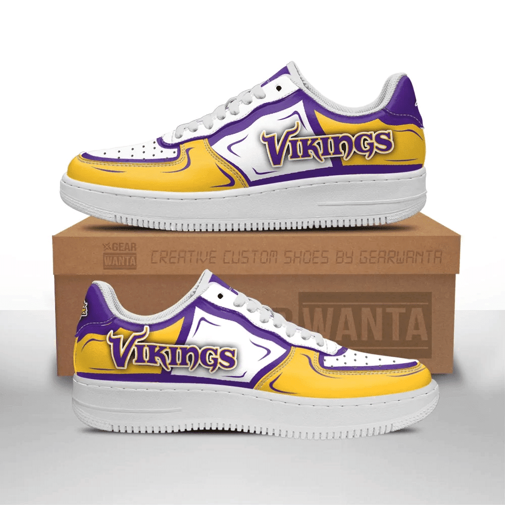 JWFancy Minnesota Vikings NFL Air Low-Top Sneakers Shoes For Men And Women