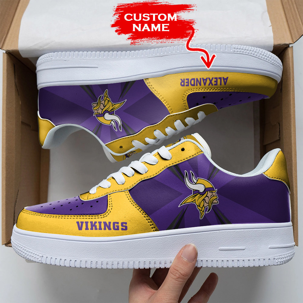 JWFancy Minnesota Vikings NFL Air Low-Top Sneakers Shoes For Men And Women