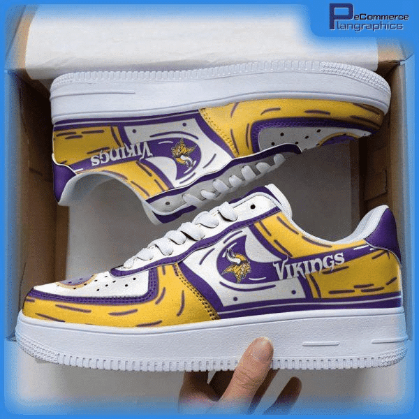 JWFancy Minnesota Vikings NFL Air Low-Top Sneakers Shoes For Men And Women