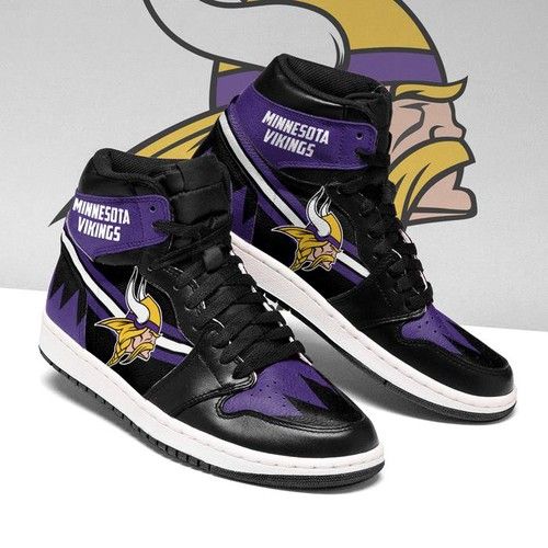 JWFancy Minnesota Vikings NFL AJ1 High Sneakers Shoes For Men And Women