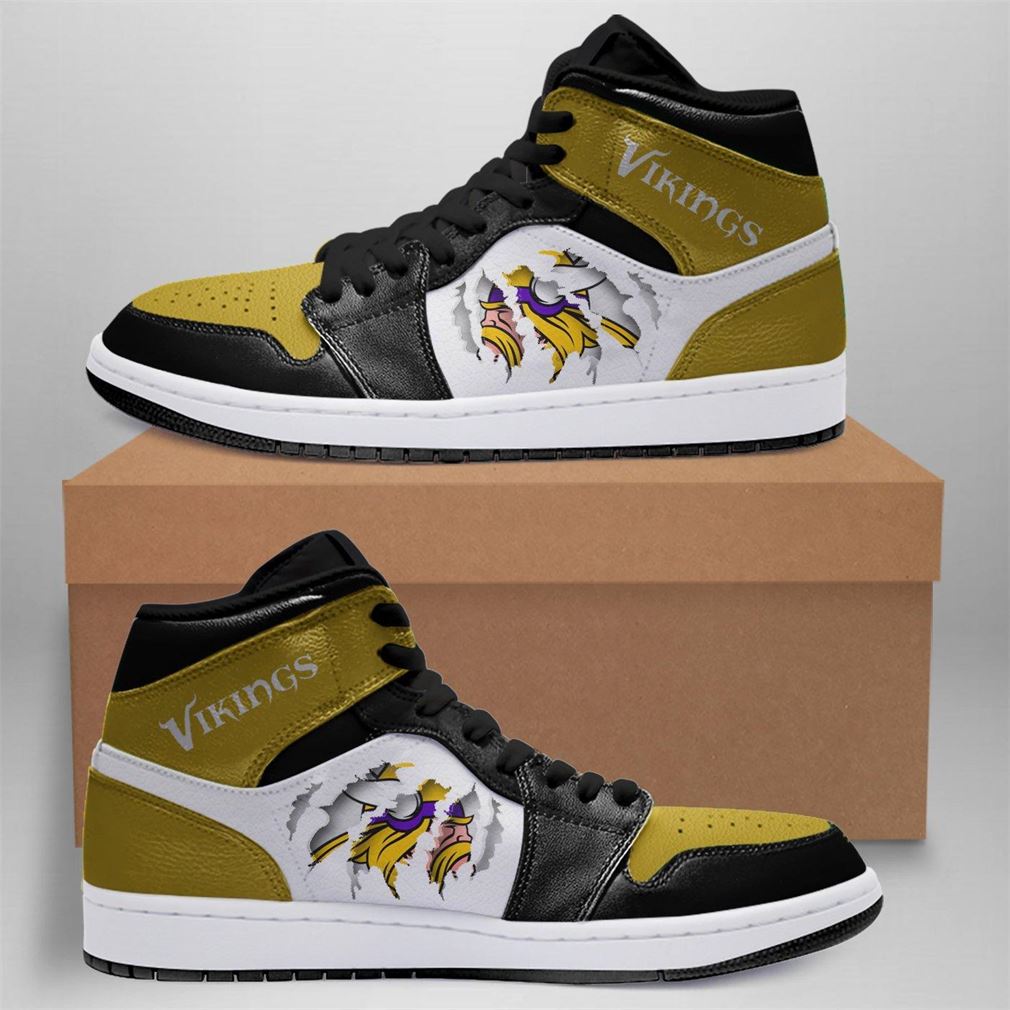 JWFancy Minnesota Vikings NFL AJ1 High Sneakers Shoes For Men And Women