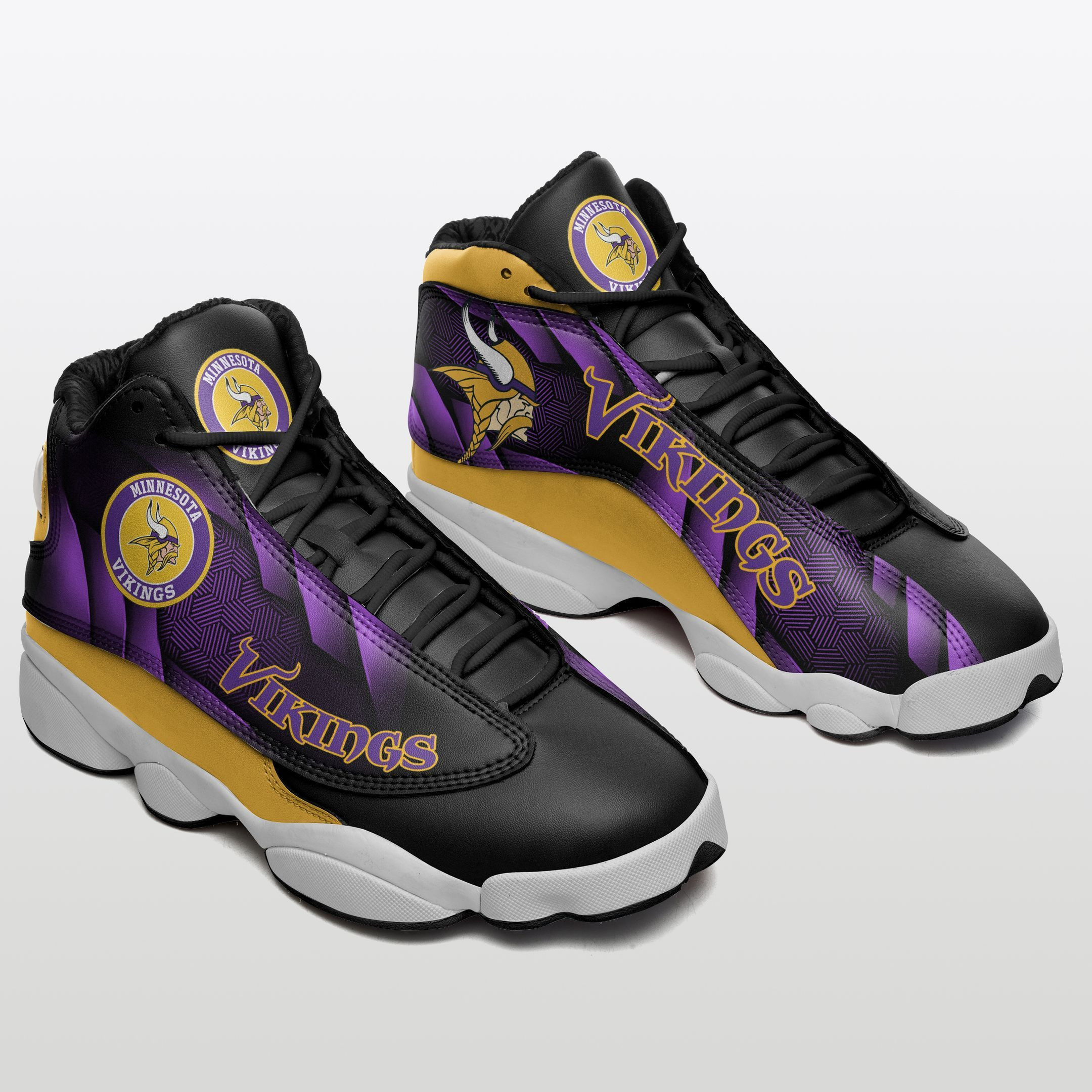 JWFancy Minnesota Vikings NFL AJ13 Sneakers Shoes For Men And Women