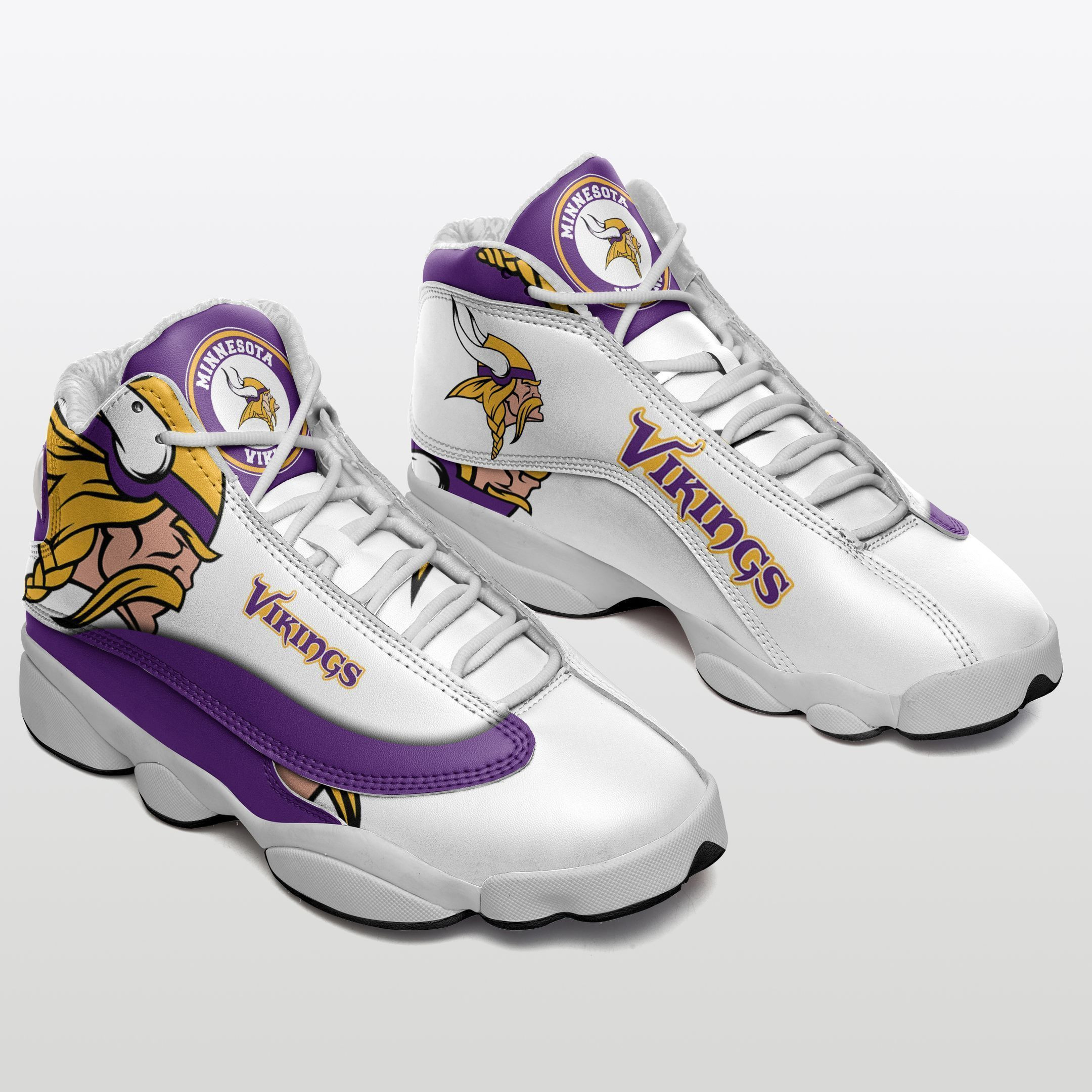 JWFancy Minnesota Vikings NFL AJ13 Sneakers Shoes For Men And Women