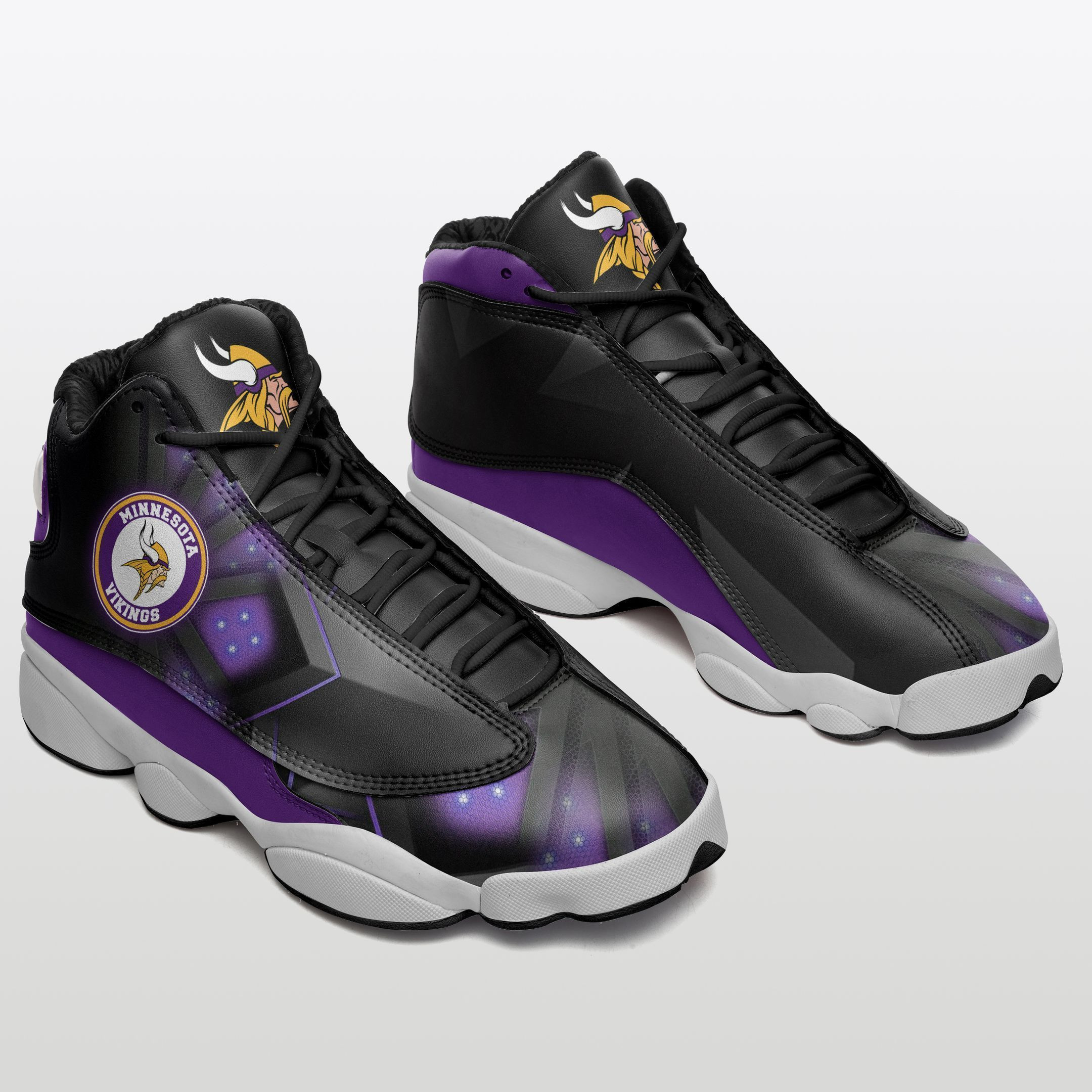 JWFancy Minnesota Vikings NFL AJ13 Sneakers Shoes For Men And Women