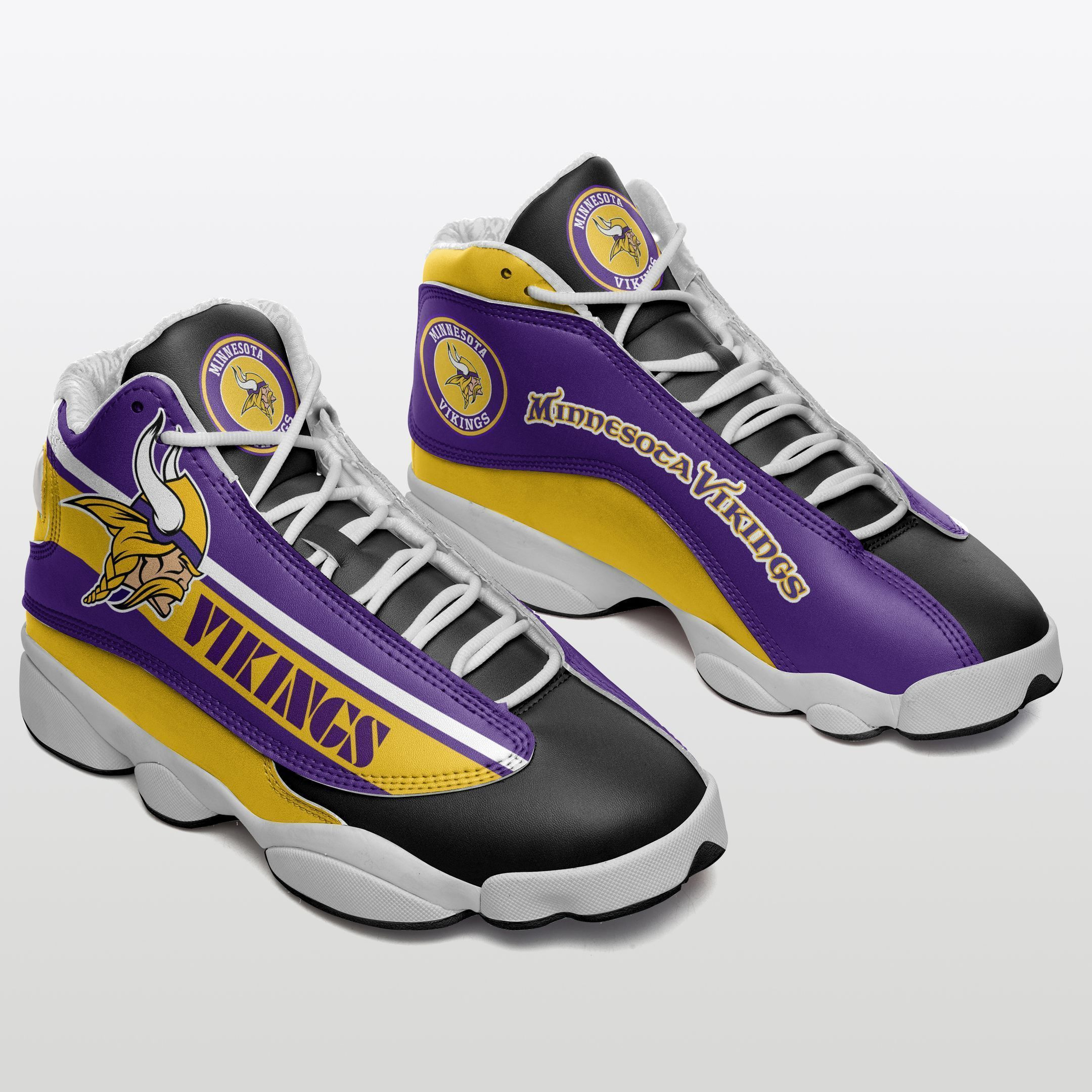JWFancy Minnesota Vikings NFL AJ13 Sneakers Shoes For Men And Women