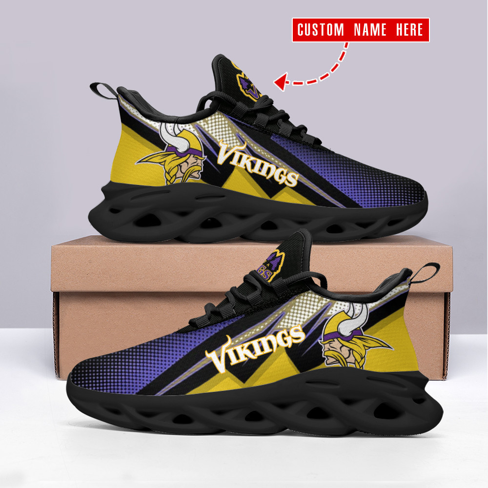 JWFancy Minnesota Vikings NFL Max Soul Shoes Sneakers For Men And Women